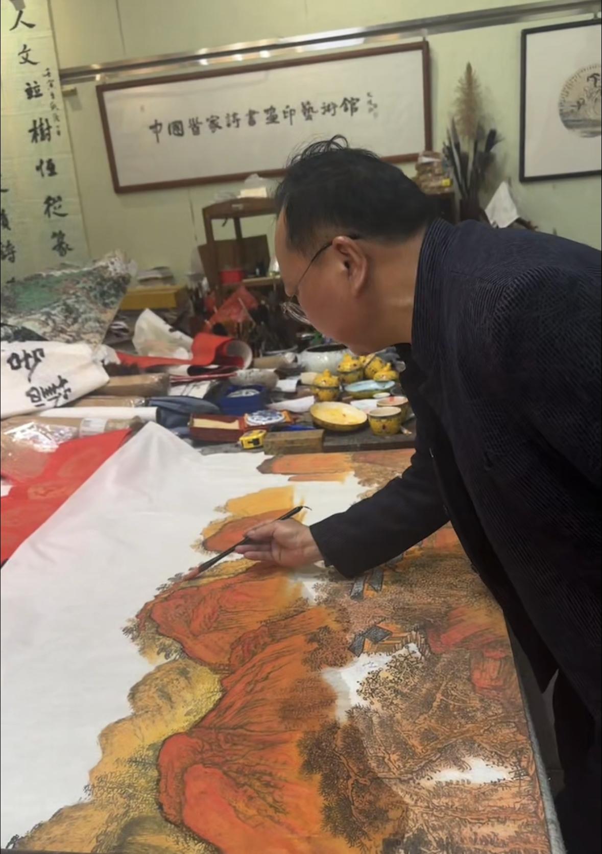 雅林文化签约著名国画家